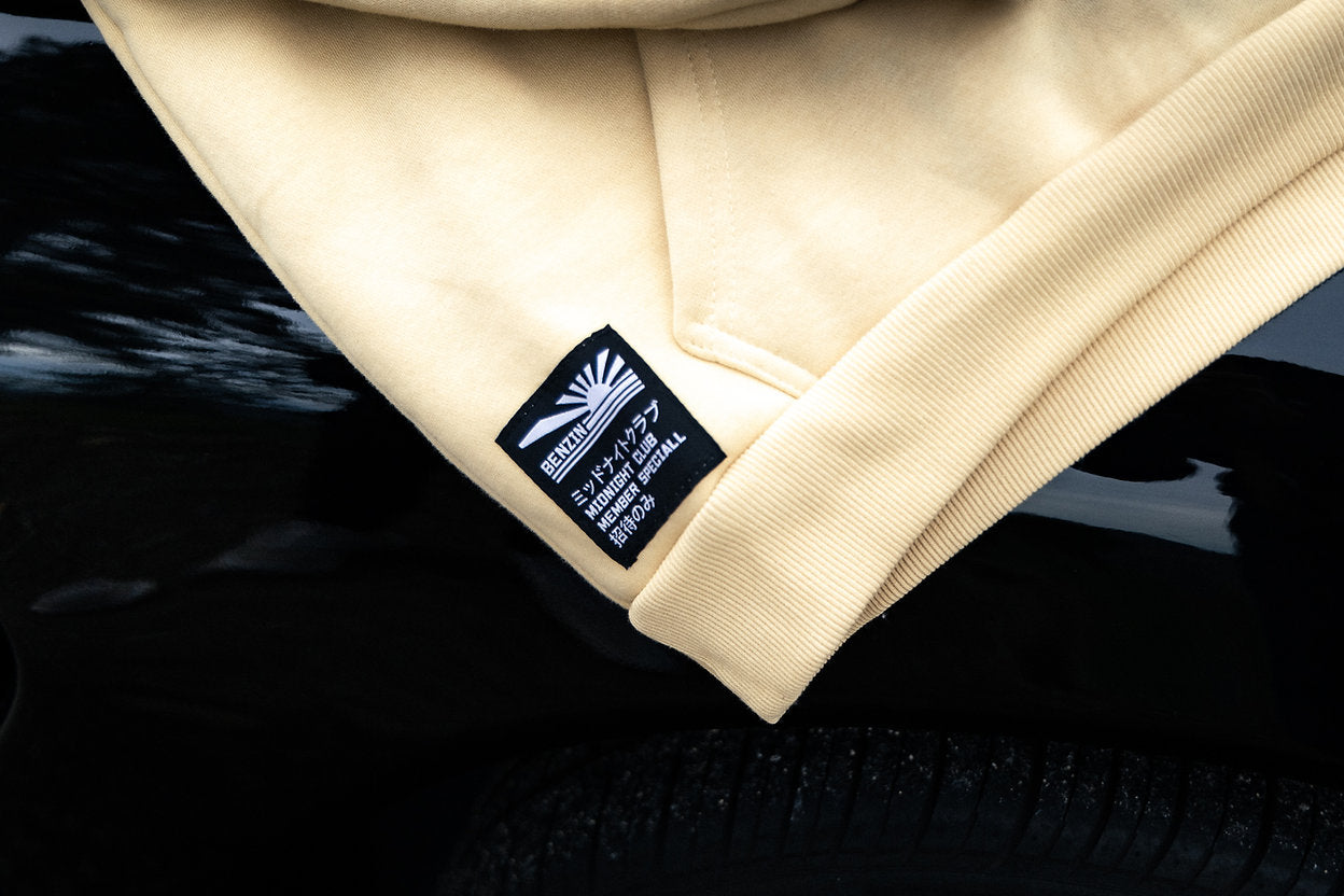 Hoodie Benzin Midnight Club - Beige