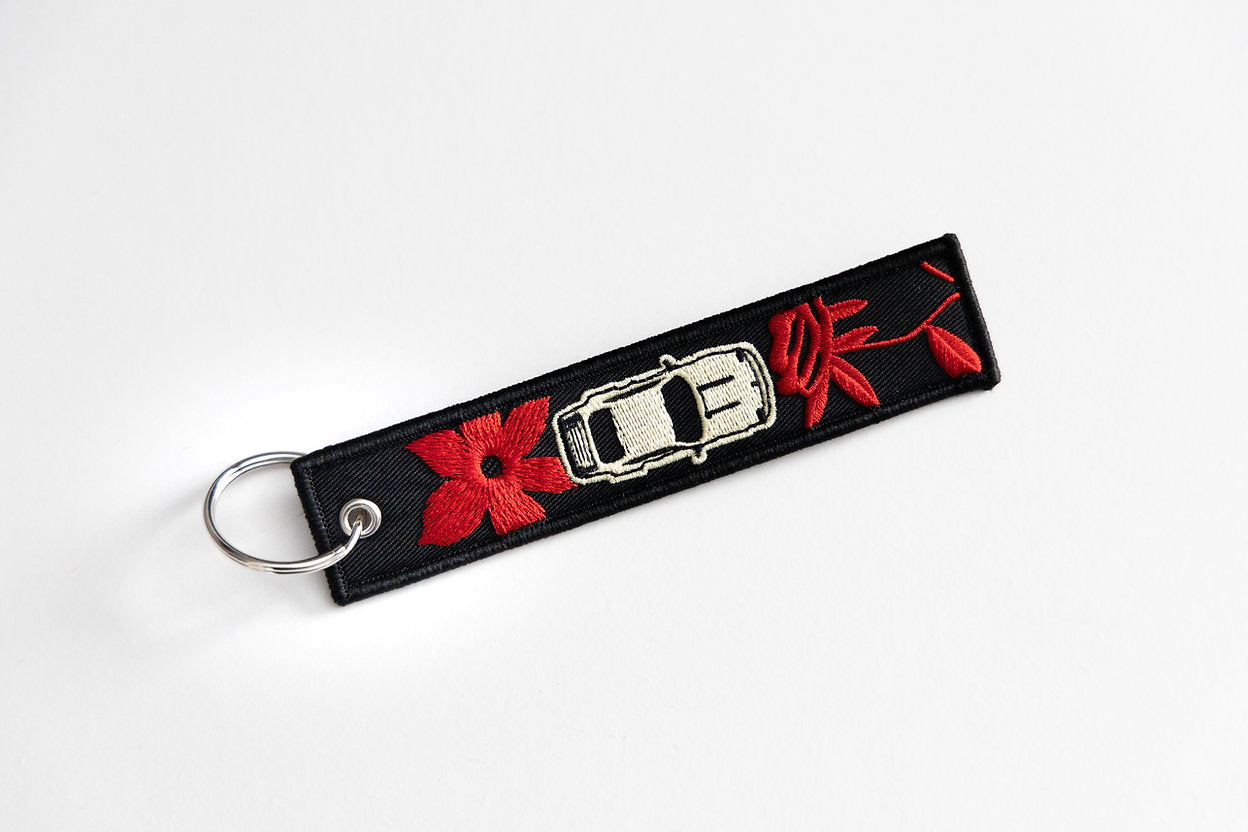 Porte-clés brodé Benzin 911 Flower