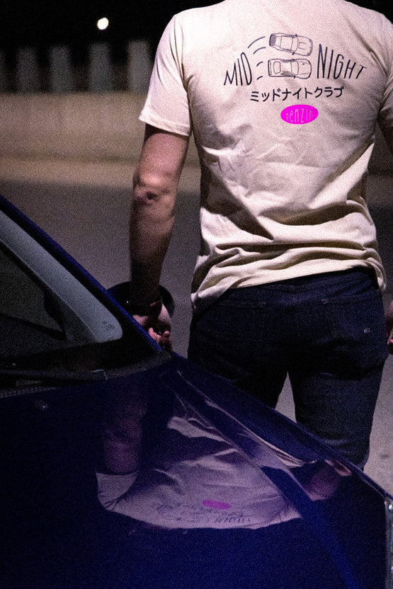 T-shirt Benzin Midnight Club - Beige