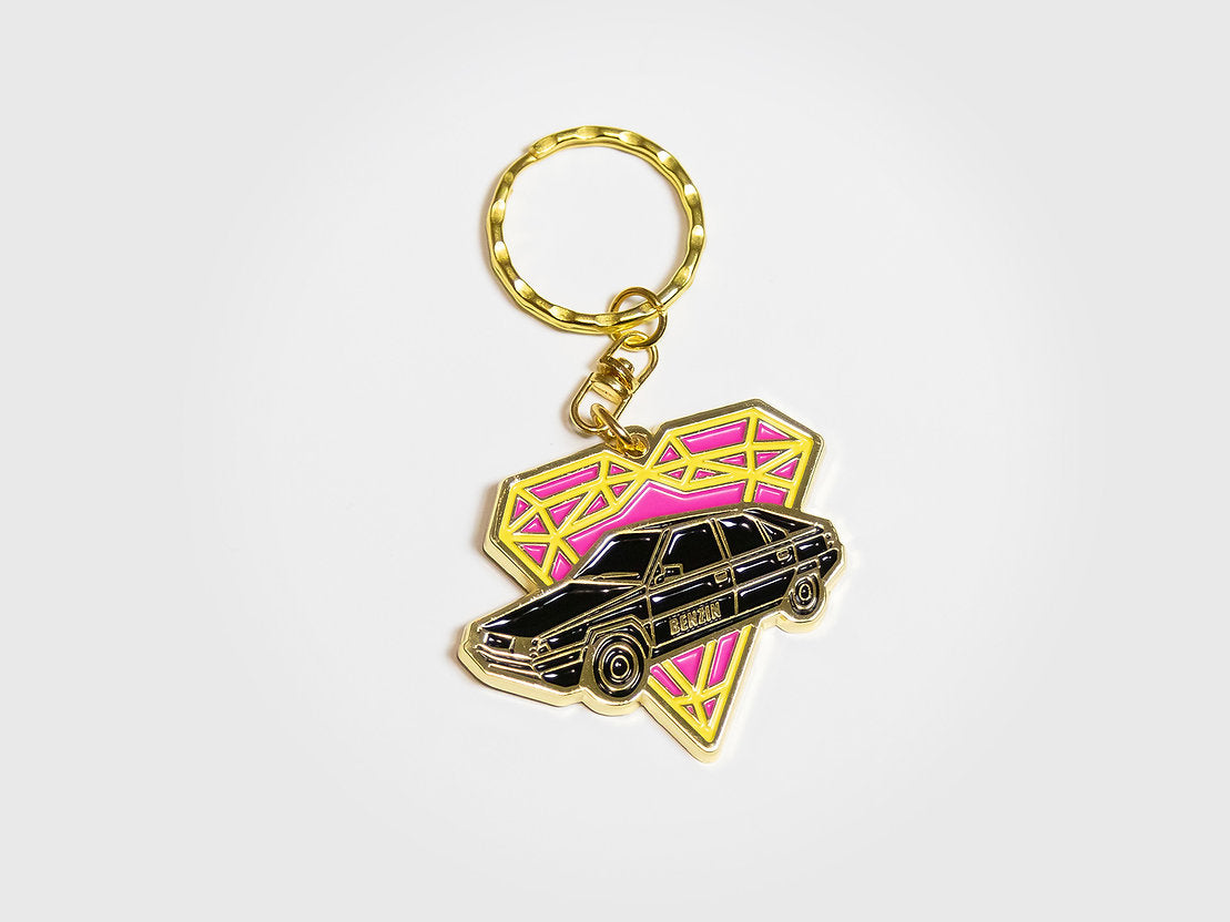 I Love BX metal keychain