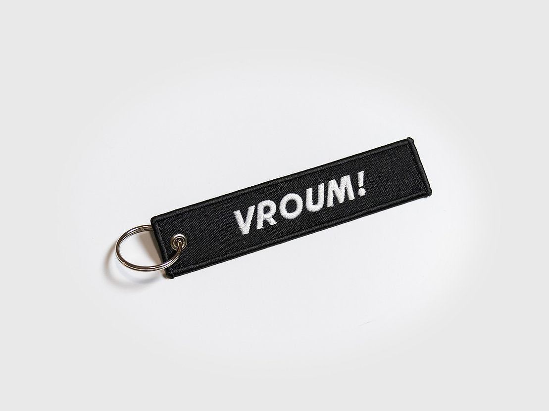 Benzin Vroom Embroidered Keychain