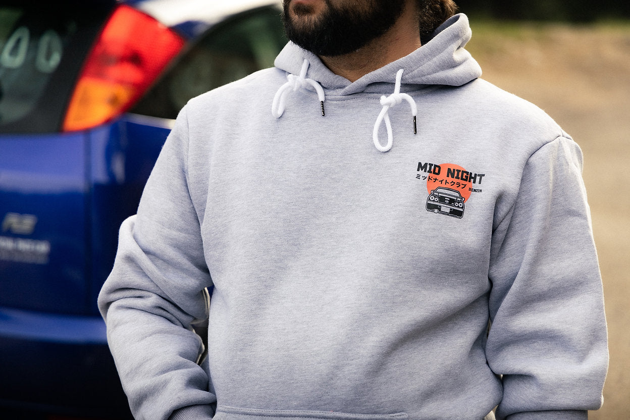 Benzin Midnight Club Hoodie - Gray