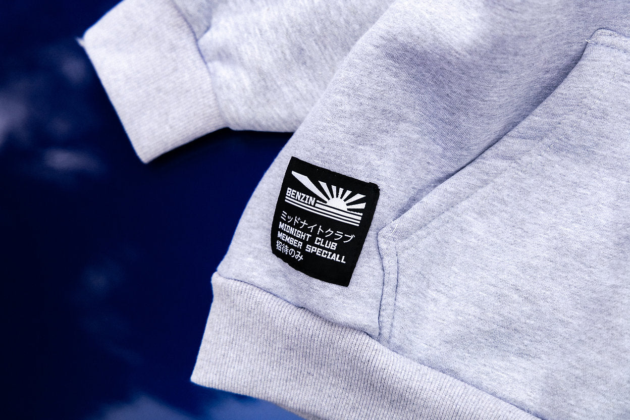 Benzin Midnight Club Hoodie - Gray