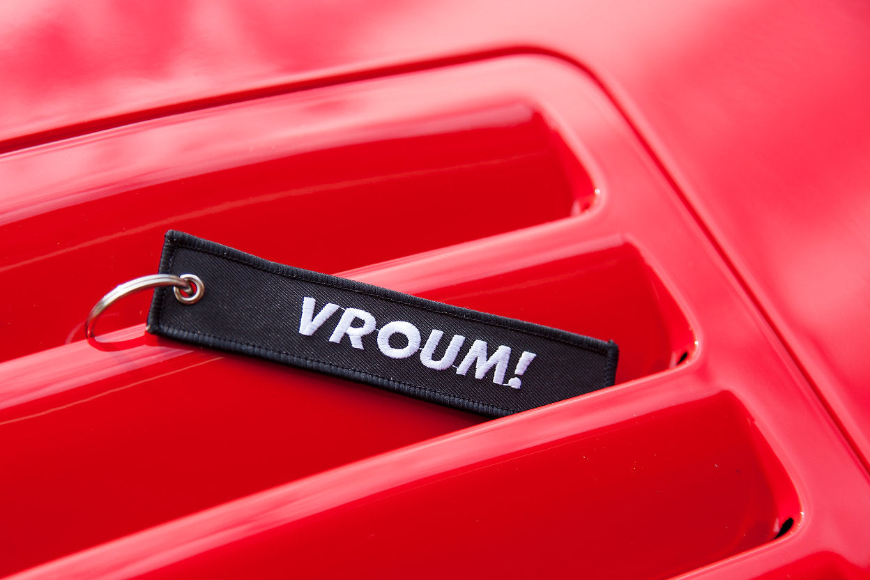Benzin Vroom Embroidered Keychain