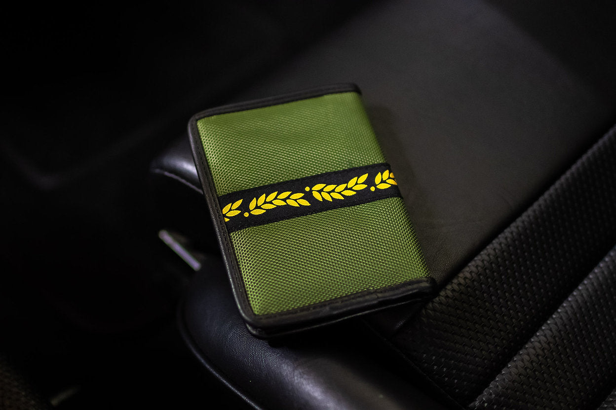 Benzin Racing Leather Briefcase - Green