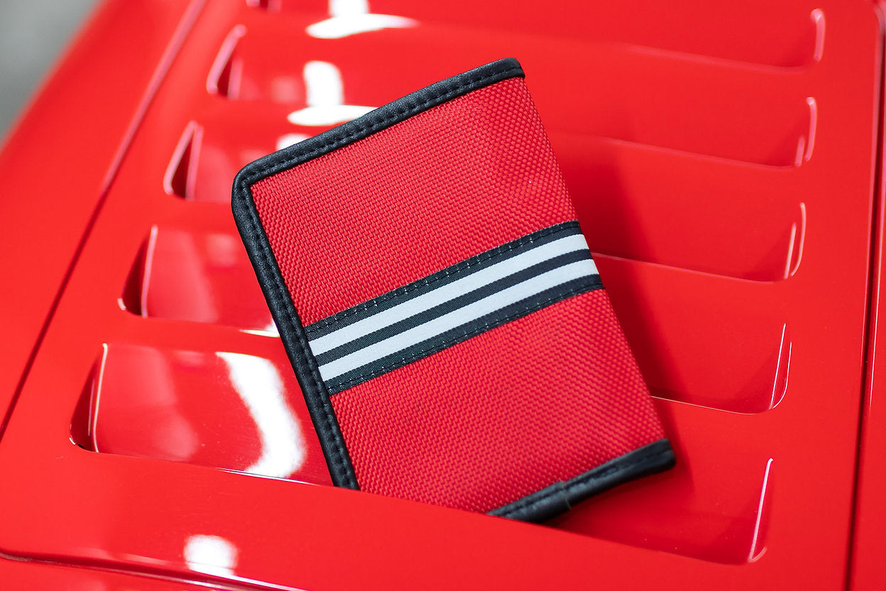 Benzin Racing Leather Briefcase - Red