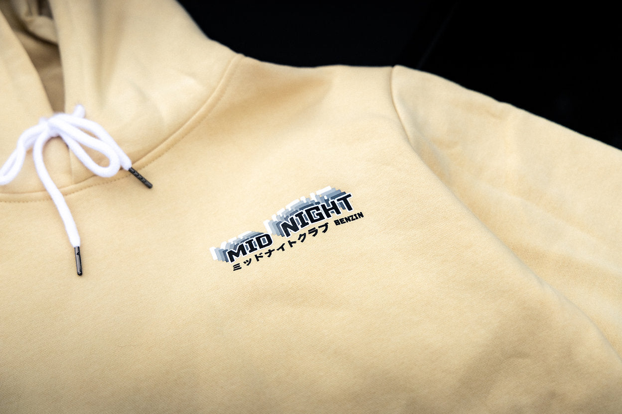 Hoodie Benzin Midnight Club - Beige