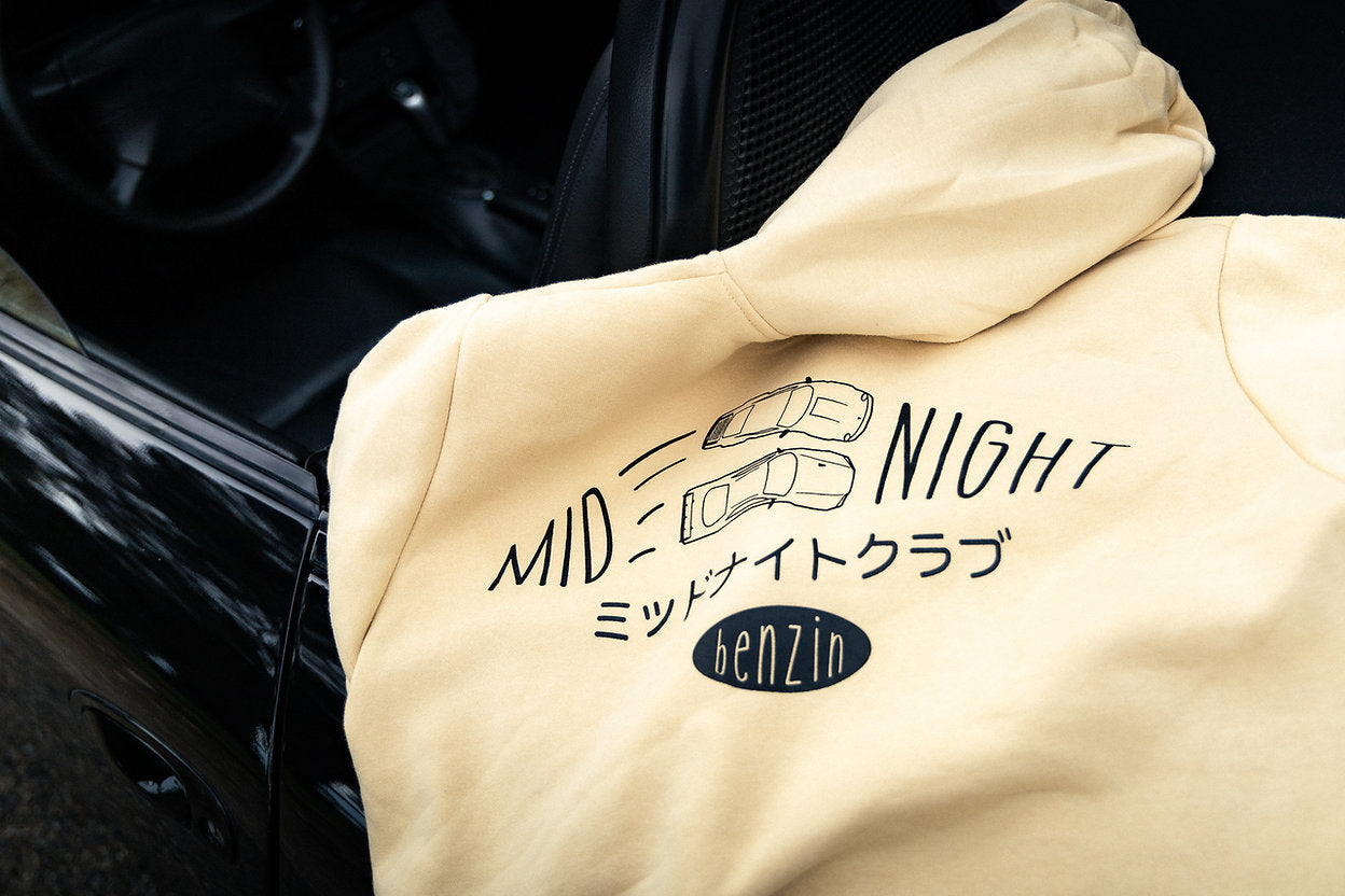 Hoodie Benzin Midnight Club - Beige