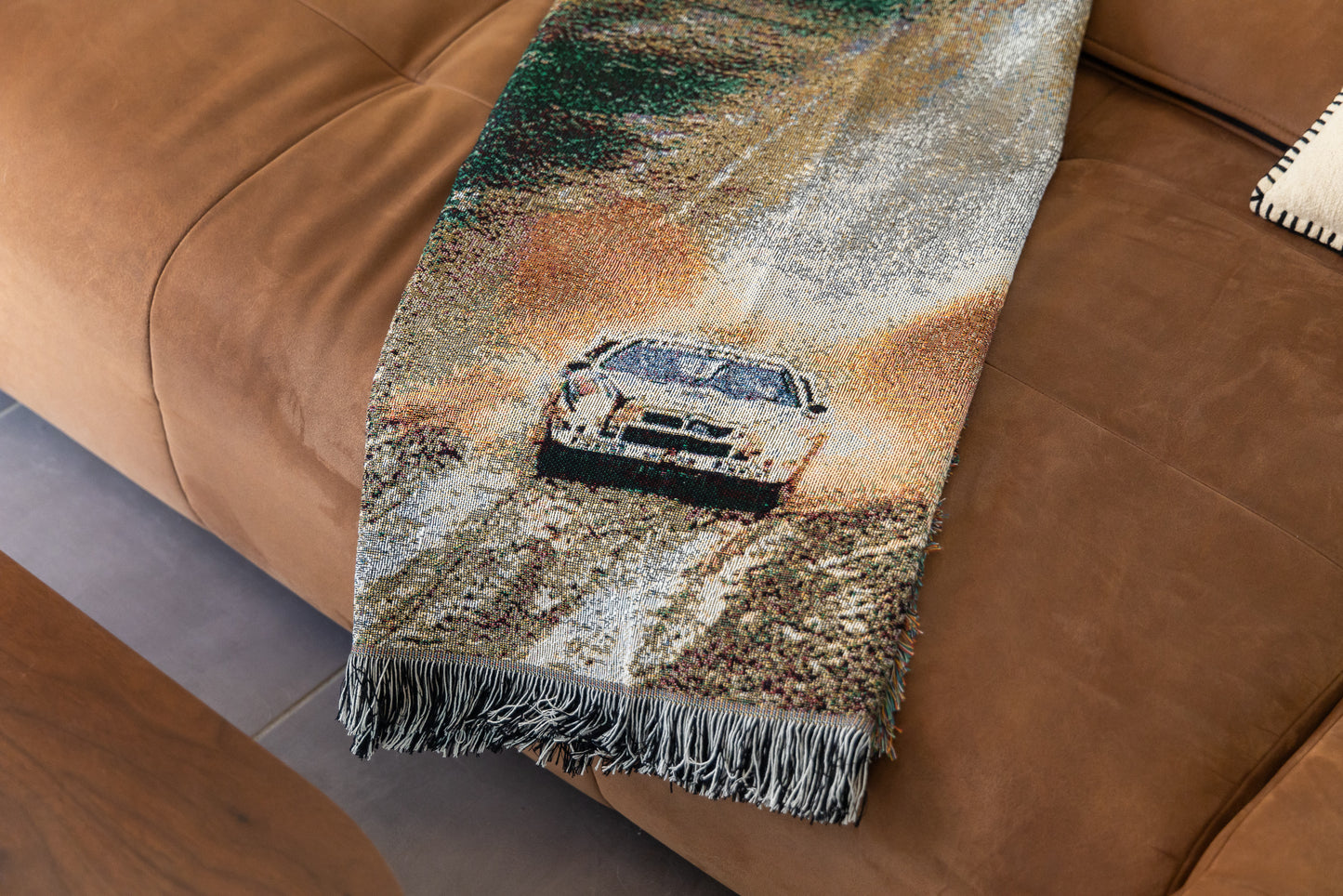 Benzin Lancia Rally 037 Woven Blanket