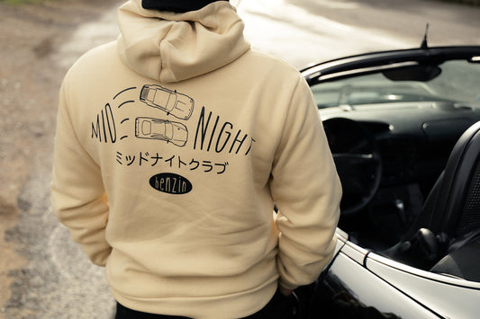 Hoodie Benzin Midnight Club - Beige