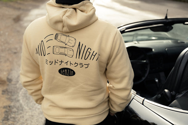 Benzin Midnight Club Hoodie - Beige