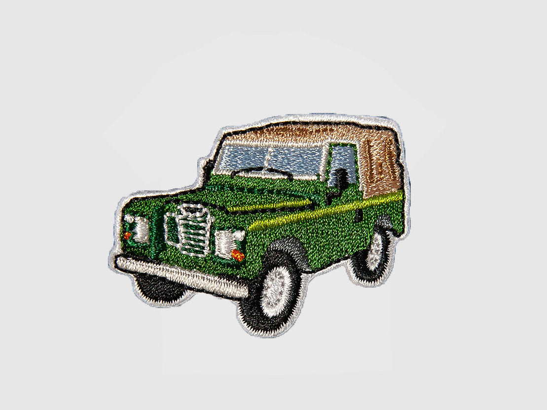 Iron-on embroidered patch