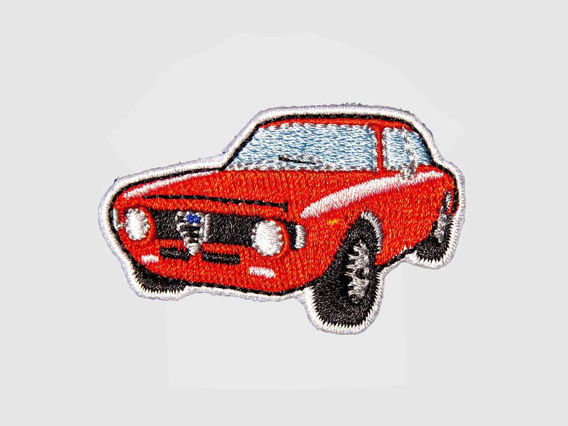 Iron-on embroidered patch