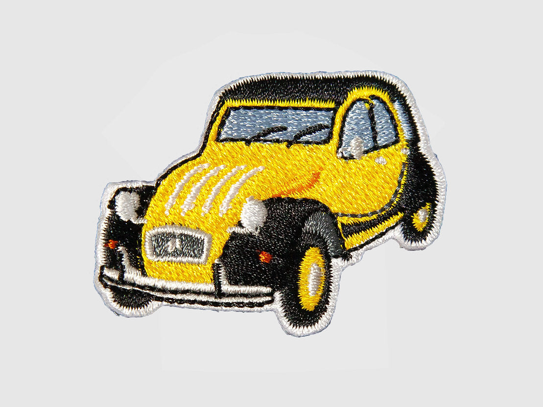 Iron-on embroidered patch