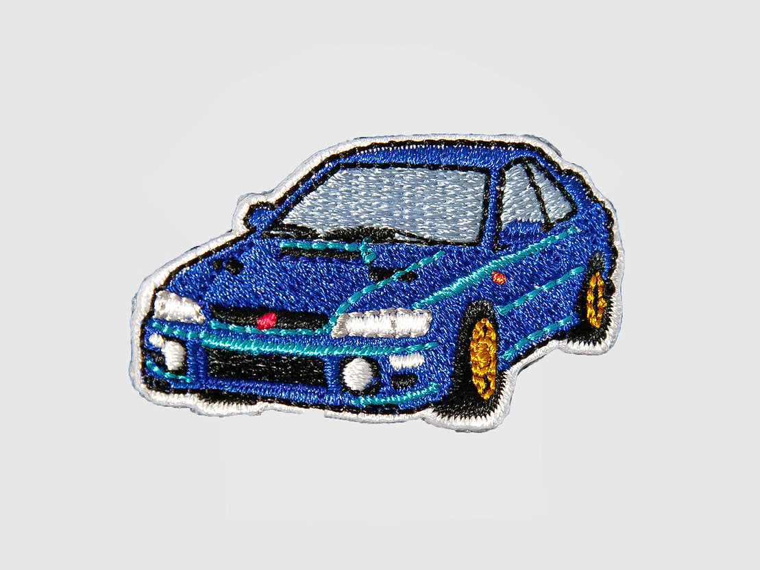 Iron-on embroidered patch