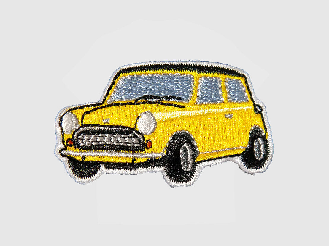 Iron-on embroidered patch