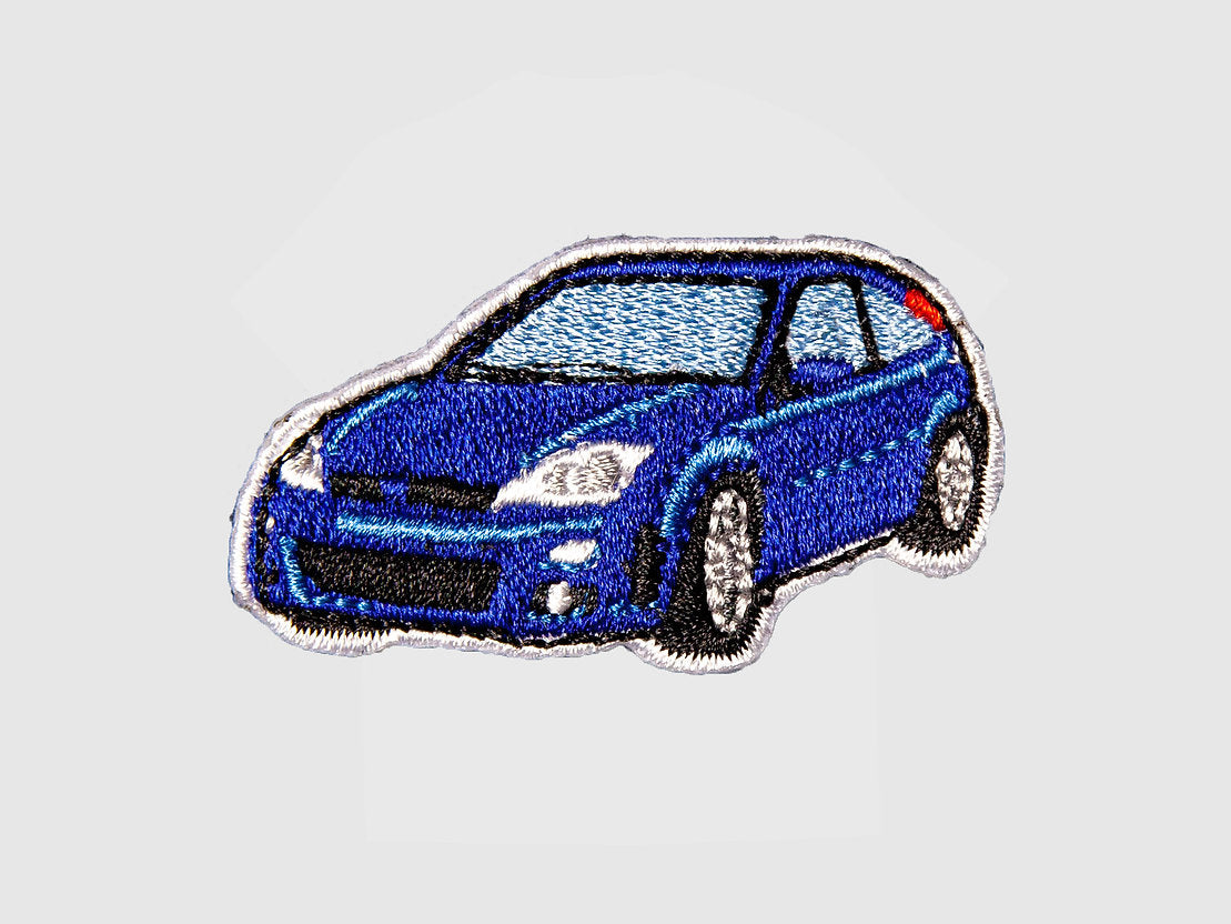 Iron-on embroidered patch