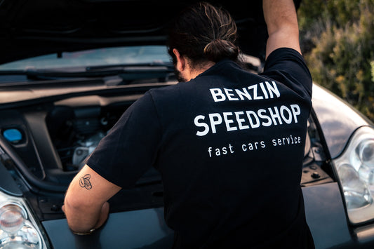 T-shirt Benzin Speedshop - Noir